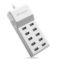 10 Ports Multi USB Charger Station Smart Wall Charging Adapter For Mobile Phone