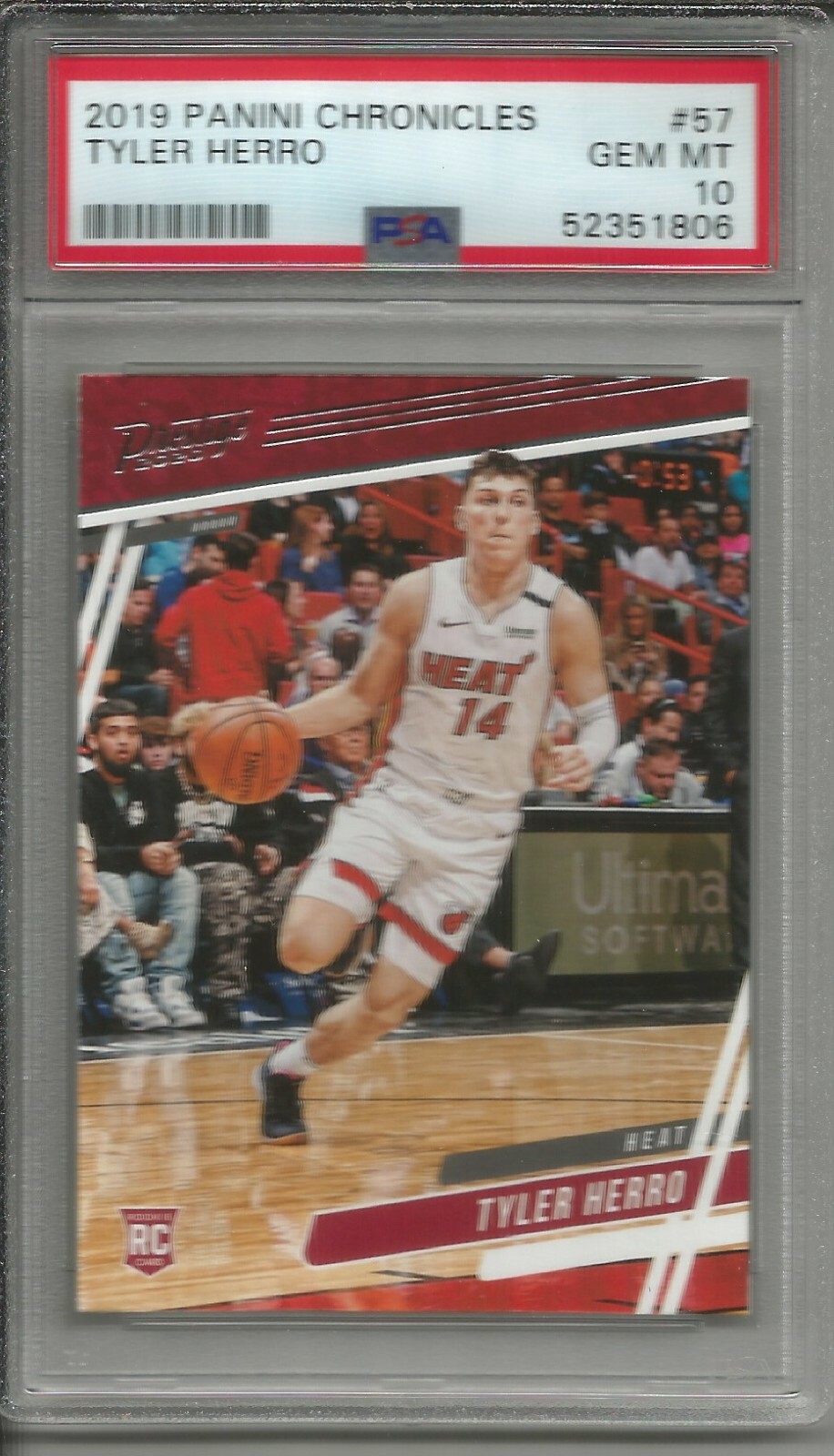 Tyler Herro 19/20 Panini Chronicles Prestige Rookie #57 PSA 10