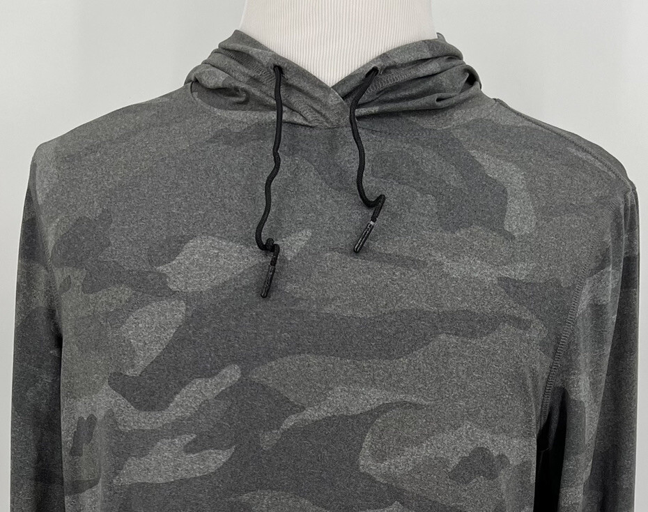 Spyder Active Women's Hoodie L Large Gray Camo Lightweight Long