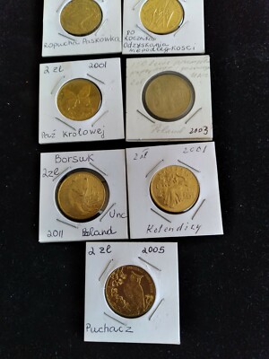 Very Low Mintage 2zl Polish Commemorative coins UNC,''Nordic Gold''