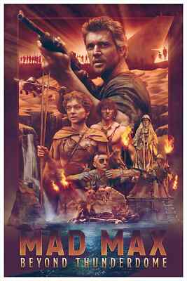 Mad Max Beyond Thunderdome Tomorrow Land Poster Giclee Print Art 16x24 Mondo
