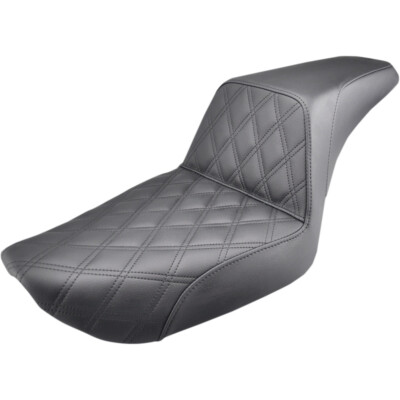Saddlemen Step Up 2-Up Seat - Lattice Stitched - Dyna (Black) 896-04-172