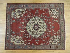 9' x 11'3" Hand Knotted Antique Open Field Oriental Rug R34425