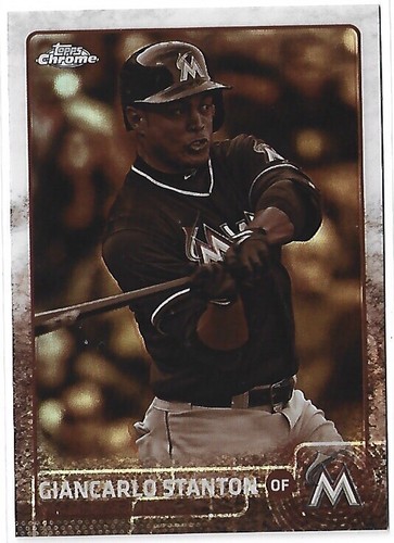 Giancarlo Stanton [Sepia Refractor] #65 card