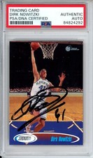1998 Topps Stadium Club Dirk Nowitzki Rookie RC SIGNED PSA DNA COA AUTOGRAPH HOF