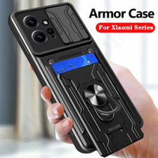 For Google Pixel 9 Pro 8A 7 Rugged Case with Ring Stand Slide Camera Lens Cover