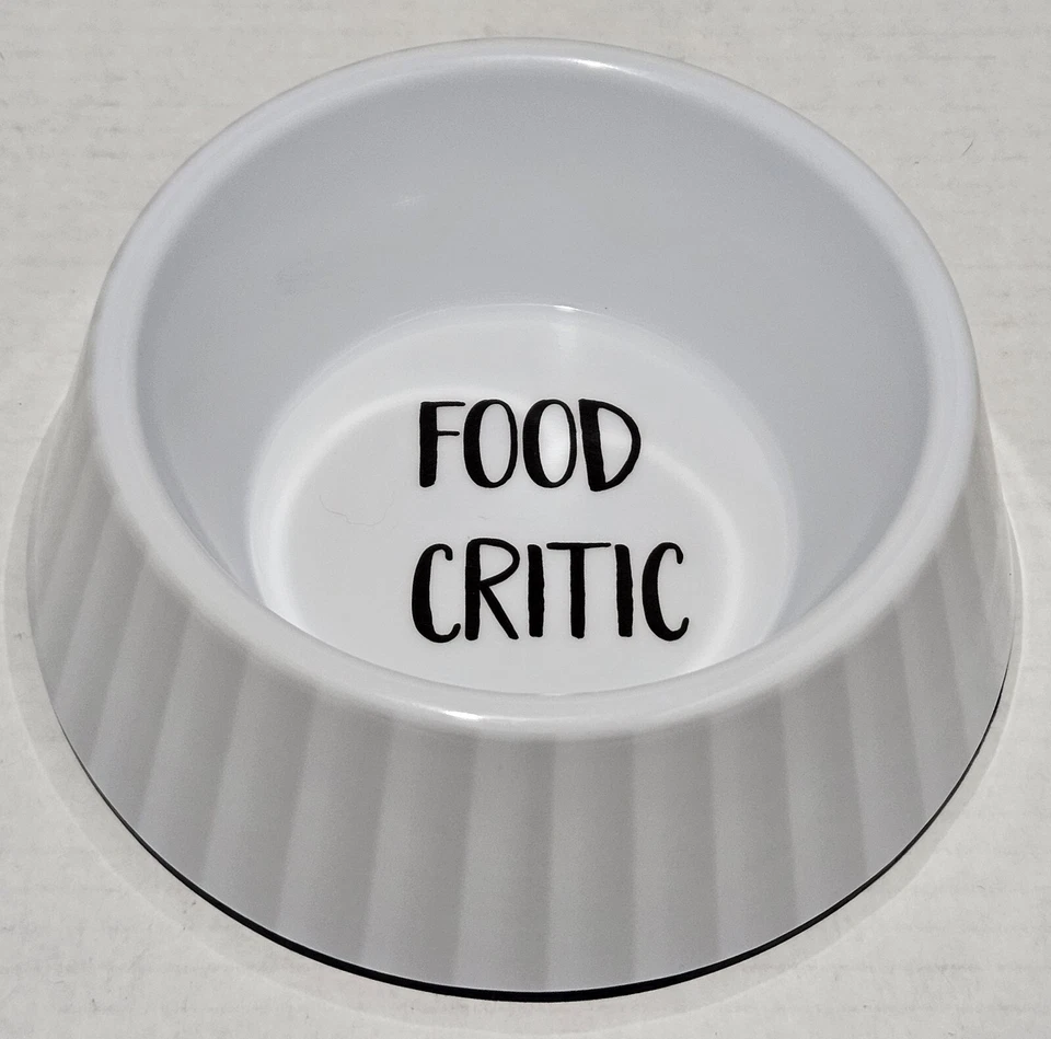 3 Whisker City 3D Line "Food Critic" Melamine Cat Bowls 12 oz Food & Water Dish  - Image 2 of 4