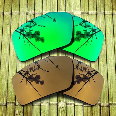 US Green&Copper Replacement Lenses for-Oakley Eyepatch 1&Eyepatch 2 Polarized