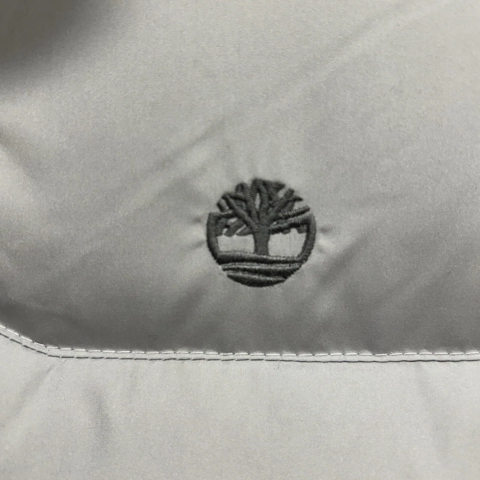 Chaleco de plumón Timberland para mujer XL gris bolsillos exterior cálido acogedor Foto 3 de 4