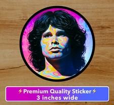 The Doors Jim Morrison Psychedelic Premium Vinyl Sticker Decal 3in FREE SHIPPING