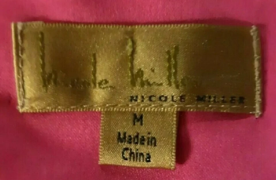 Nicole Miller Beaded Dress Girls Size M Pink Sleeveless - Image 4 of 4