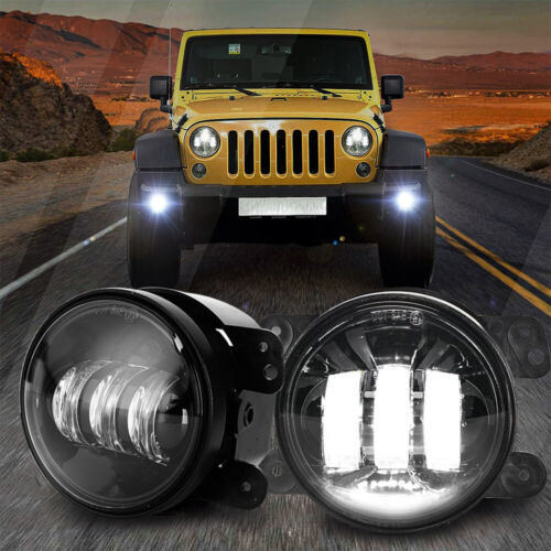 Combo 7'' LED Halo Headlights Fog Lights Turn Signal For Jeep Wrangler JK 07-18 - Bild 8 von 15