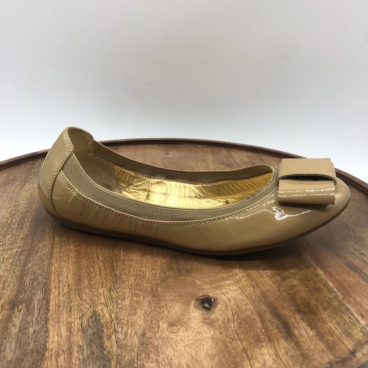 Kate spade gold flats clearance