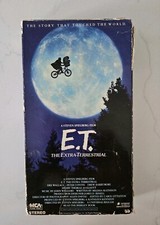 E.T. ET The Extra Terrestrial VHS 1982 Rare Green Black Tape Spielberg Vintage