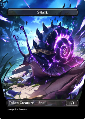 Snail Token - High Quality Altered Art Custom Cards