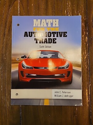 Math for the Automotive Trade Sixth Edition CENGAGE