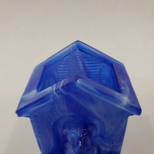 CASA PARA PERROS Westmoreland Azul Cobalto Blanco PALILLO DE DIENTES SOPORTE PARA FÓSFOROS Glass Summit - Imagen 3 de 11