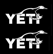 Yeti Duck Hunting Decal Car Window Laptop Bumper Offroad Hunting Fishing Sticker