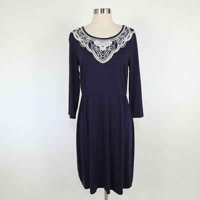 boden faye jersey dress BODEN Faye jersey T-shirt dress White gold metallic dots Size 10R NWT