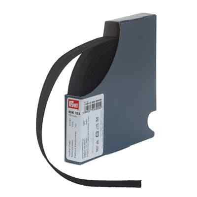 Prym Knopfloch elastisch glattband gewebt 18mm breit, Nähen, wählbar schwarz/weiß