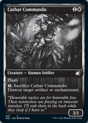MTG CATHAR COMMANDO EXC - CATARA DEL COMMANDO - DBL - MAGIC