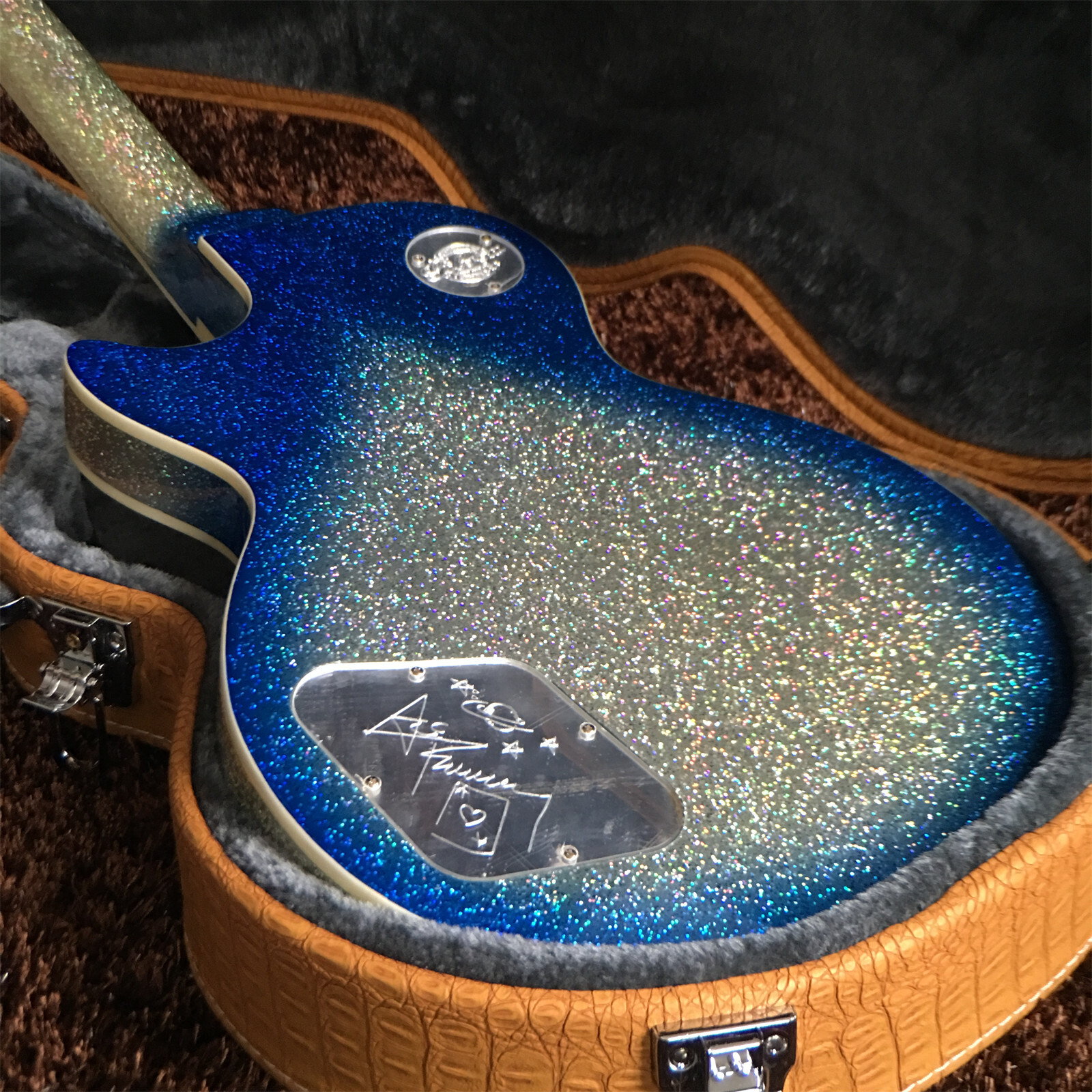 Ace Frehley Les Paul Electric Guitar Chrome Parts Ace Frehley Signature