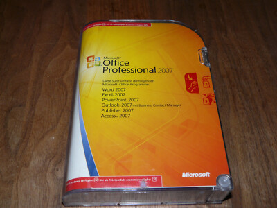 Microsoft Office 2007 Professional 2xCD deutsche Academic-Vollversion