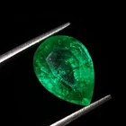 Natural Colombian Emerald Certified 4.52 Ct Loose Gemstone Ring Use Pear Cut Gem
