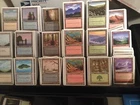 100 WHITE BORDER - Basic Land Lot - 20 each type - Magic the Gathering MTG FTG