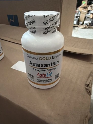 California Gold Nutrition Astaxanthin Astalif Pure Icelandic 120 Ct Exp 01/2027