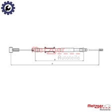 CABLE PULL PARKING BRAKE 10.4744 FOR PEUGEOT EXPERT/Van/TEPEE/Platform/Chassis