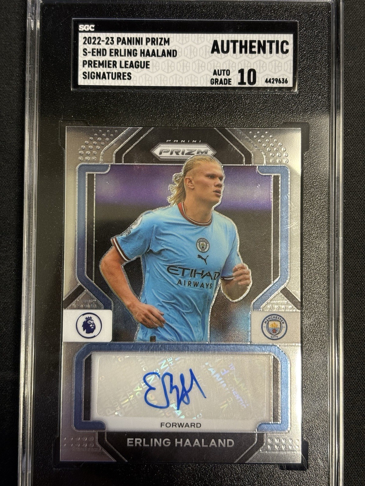 Erling Haaland 2022 Prizm Premier League #S-EHD Signatures Price