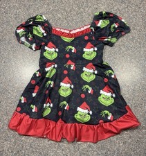 New Festive Grinch Dress black red Christmas 5 6