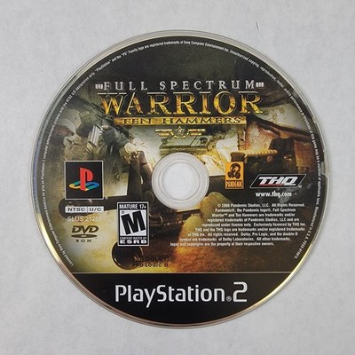 Full Spectrum Warrior Ten Hammers - Loose Sony PS2 Playstation 2 Disc