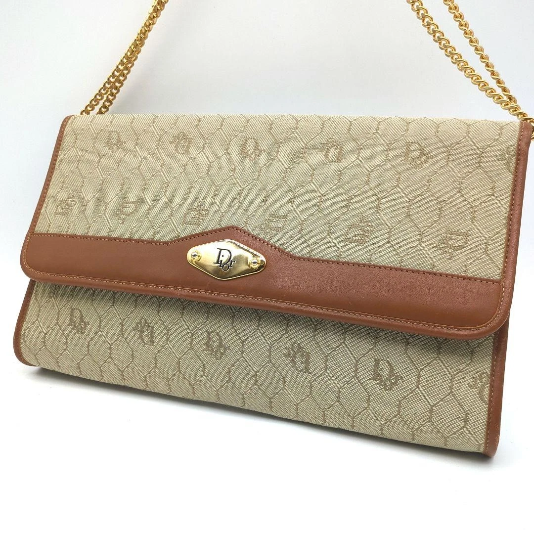 Sac bandoulière toile Dior authentique beige moyen femme France 117647