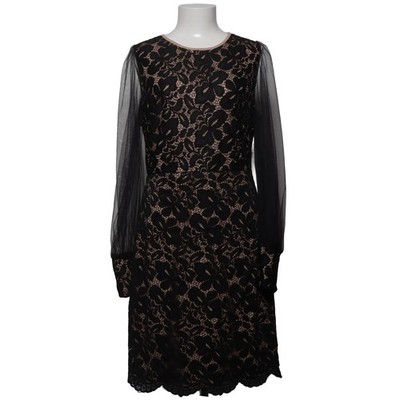 Shein, Kleid, Größe: XL, Schwarz/Beige, Elasthan/Polyamid, Blumen, Spitze #vxs