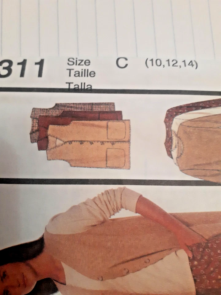 McCall's 9311 Vest Top Pull On Pants Shorts Sewing Pattern Ladies 10 12 14 UC - Image 2 of 4