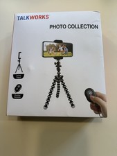TalkWorks Flexible Tripod with Remote Shutter for Smartphones