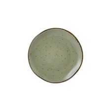 Tuxton China Inc Artisan Geode 6-1/2" Olive Porcelain Round Plate - 2 Doz