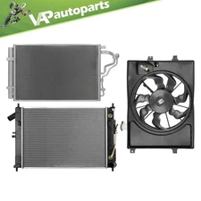 Cooling Fan and Radiator Condenser Assembly For 2014 2015-2016 Hyundai Elantra