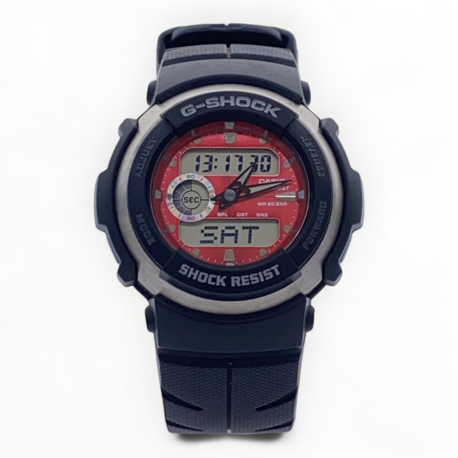 CASIO Ana-Digi Quartz Watch Black Authentic Men H:2.36” W:1.77” 2872