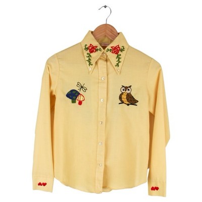owl dress shirt Episodic Owl Floral Button Up Shirt