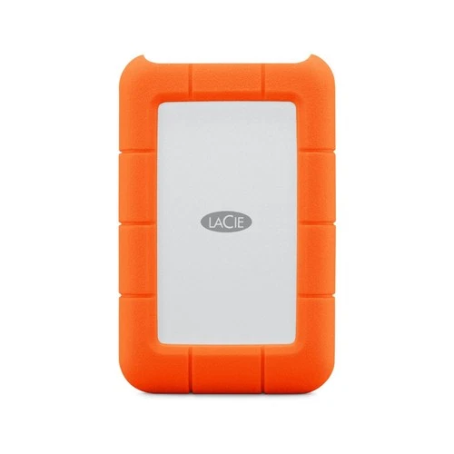 LaCie Rugged Mini 1TB External Hard Drive USB-C Orange