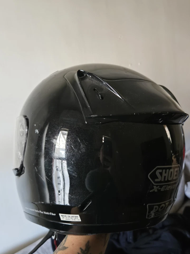 Casco de motocicleta Shoei Full Face negro mate aprobado por DOT Snell L  Foto 2 de 4
