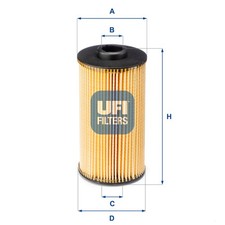 Filtro de aceite UFI 25.038.00 para ALPINA, BENTLEY, BMW, LAND ROVER, MORGAN, ROLLS-ROYCE