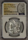 2021-CC Morgan Silver Dollar NGC MS69 Carson City Privy Mark $1