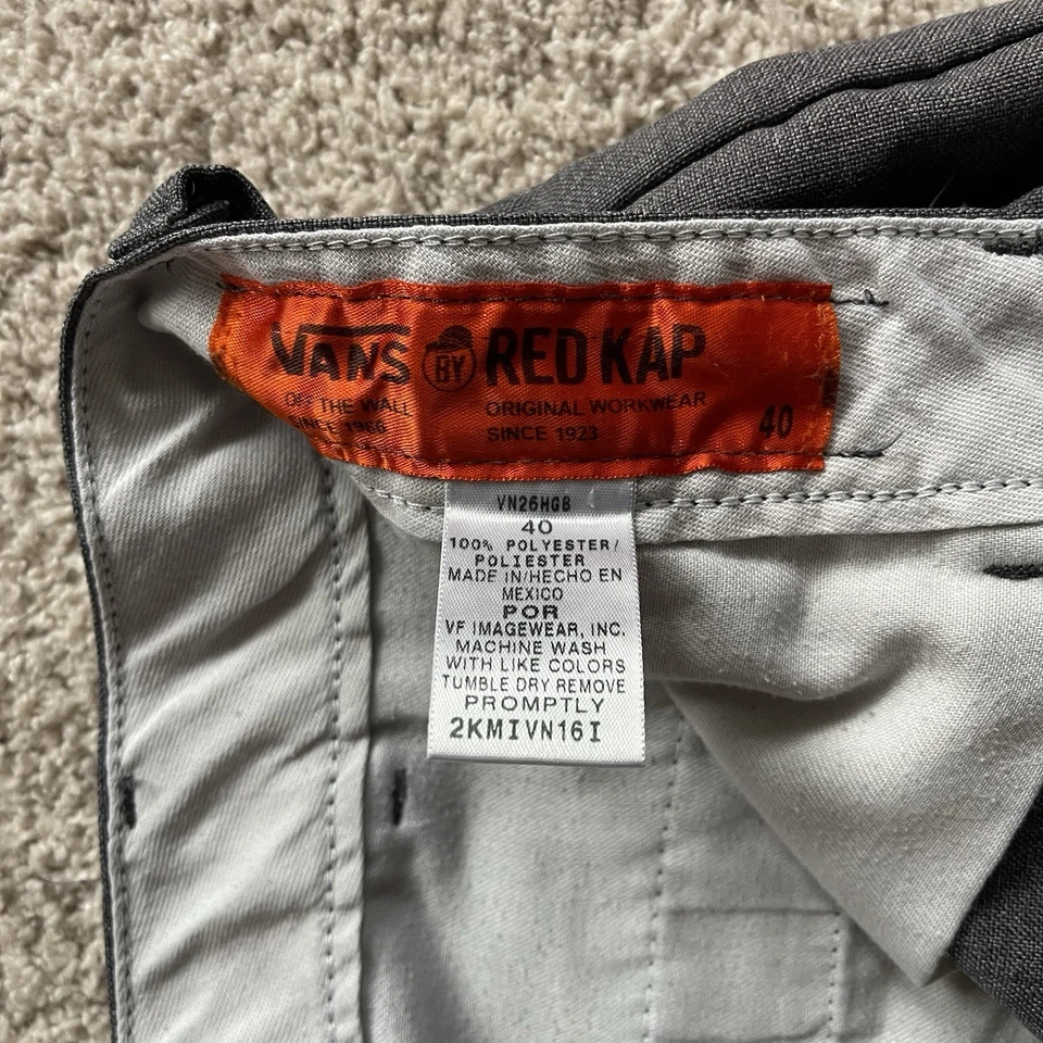 范斯 x Red Kap 工作短裤男式 40 灰色工业滑板工作服 2009/2010 — 第 4/4 张图片
