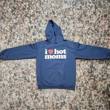 Danny Duncan I  ❤️ Hot Moms Hoodie Small  Likeonew 50/50 You Tuber 38" Chest 