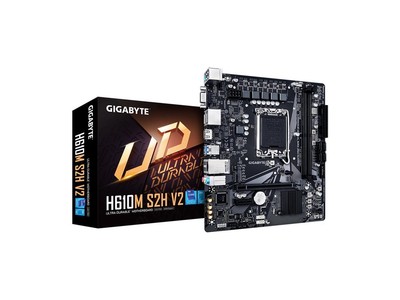 GIGABYTE H610M S2H V2 Motherboard, Supports 14th/13th/12th Gen Intel Core