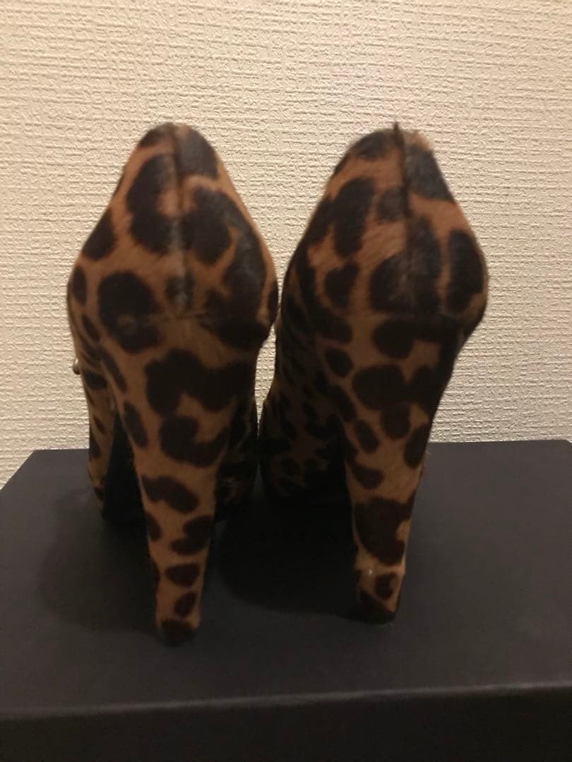 PRADA Pumps High-Heel Size:35.5/JP:22.5 Porcelain Brown/Beige 135142K Authentic thumbnail 3